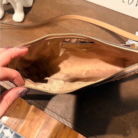 Kate Spade Tan Clutch with Gold Embellishments - Picture 6 of 6